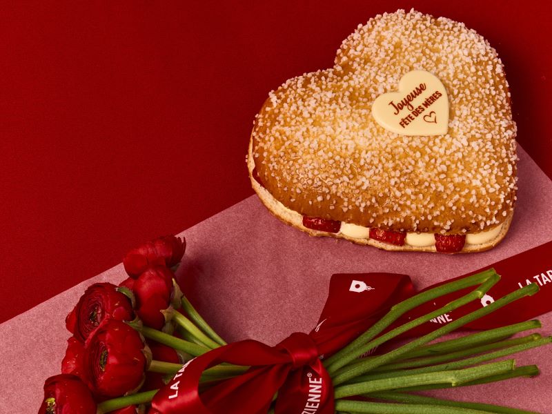 Le « Cœur Tropézien Fraise & Litchi » par La Tarte Tropézienne